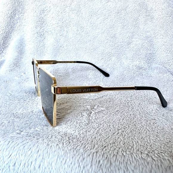 Louis Vuitton Cyclone Gold and Black Sunglasses - Picture 3 of 7